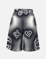 Shorts "Pearlescent monogram denim" MSS26TR425 01 CASABLANCA 