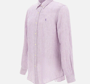 Camicia in lino a righe 710B15594 003 POLO RALPH LAUREN 