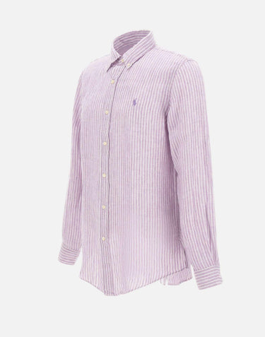 Camicia in lino a righe 710B15594 003 POLO RALPH LAUREN 