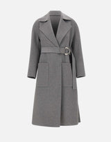 Cappotto in lana con cintura CF5283T4627 03243 LIU-JO 