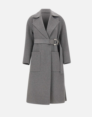 Cappotto in lana con cintura CF5283T4627 03243 LIU-JO 