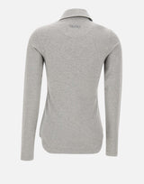 Polo asimmetrica grigio melange 260WCI00031 JJF006AA183 THE ATTICO