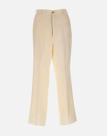 Pantaloni in misto viscosa e lino S6LAMAPA082 036 LANEUS 