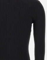 "Vinil and Knit Cardigan" 326MGI056FI0001 BLACK COURREGES 