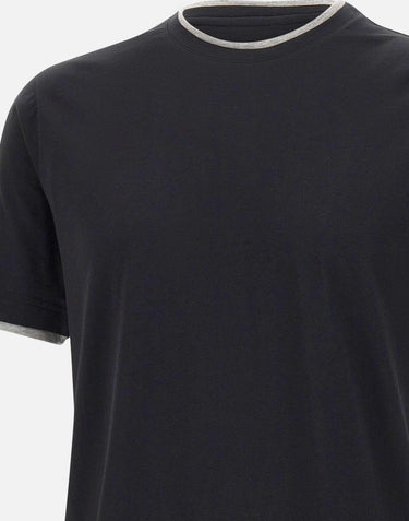 T-shirt in cotone Supima DK17105 NERO DIKTAT 