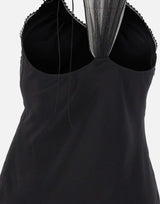 Top in seta arricciato 1226WTP007297A BLACK VICTORIA BECKHAM 