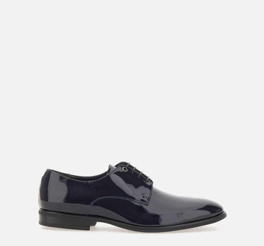 Stringate "Rugan" in pelle lucida 9453 RUGANBLU CARLO PIGNATELLI