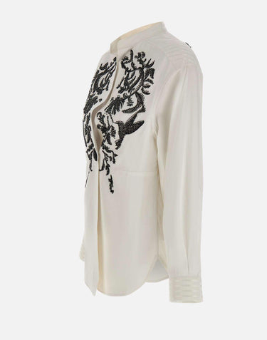 Giacca con ricamo gioiello CS014 WHITE JACQUES WEI 