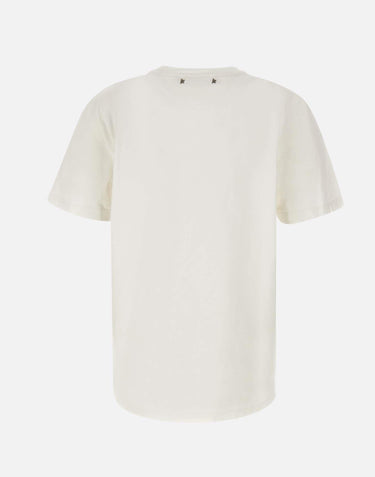 T-shirt in cotone GWP01220 P00063810363 GOLDEN GOOSE 