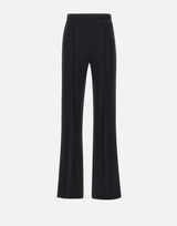Pantaloni a palazzo in crêpe con bande in raso PA08251E2 110 ELISABETTA FRANCHI 