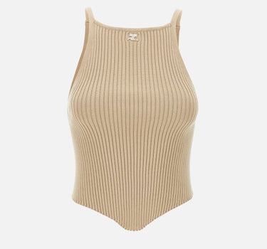 "Signature point rib knit" VESMTO042FI0001 1054 COURREGES 