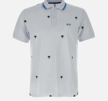 "Full embroidery polo" A35128 01 SUN68 
