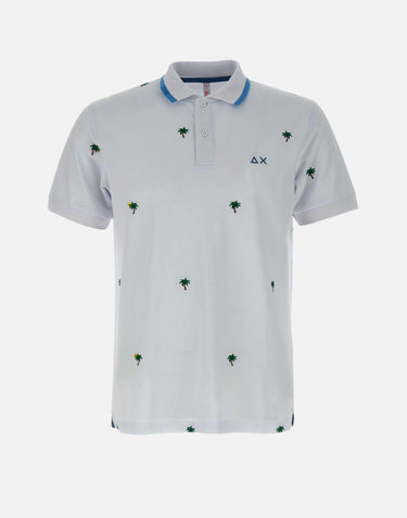 "Full embroidery polo" A35128 01 SUN68 