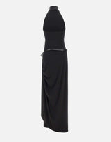 Abito con scollo all'americana sospeso COPR238F5022 BLK COPERNI 