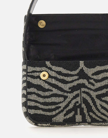 "Tommy Beaded bag" 2089204 BKWH STAUD 