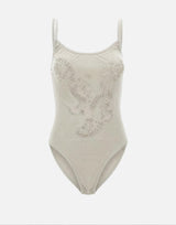 Body con ricamo gioiello BX004 GREY JACQUES WEI 