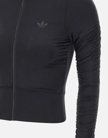 "Ruched Track Top" JW2807 BLACK ADIDAS 