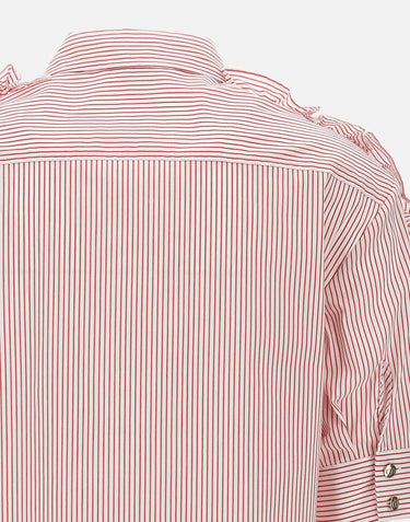 Camicia in cotone con righe CA5239T2953 C3609 LIU-JO 