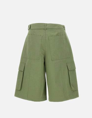 "Belted cargo short" OM01405WW9026 0077 MAISON KITSUNE' 