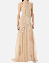 Abito lungo in pizzo 4A456A N0147 BLUMARINE 
