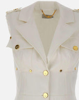 Abito in gabardina di cotone con tasconi AB92861E3 360 ELISABETTA FRANCHI 