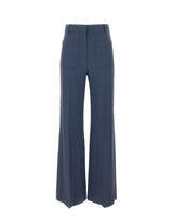 Pantalone "Alina" 1226WTR005115D BLUE VICTORIA BECKHAM 