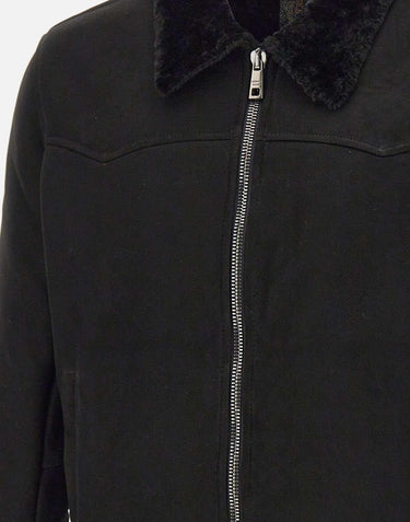 Giacca in shearling GU26F18011MEVL NERO GIORGIO BRATO 