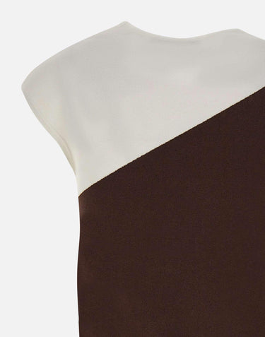 Top bicolor con anelli SP1NT008 6A44 KAOS 