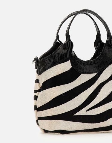 Borsa a mano "Dua" BS12508 CAVINTZEBRABIANCONERO GIANNI CHIARINI 