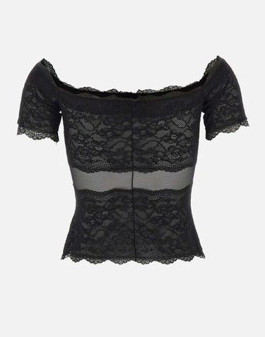 Top in pizzo 2C451A N0990 BLUMARINE 