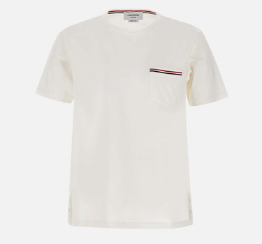 "SS Rwb Pocket Tee" MJS010A 01454100 THOM BROWNE 