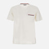 "SS Rwb Pocket Tee" MJS010A 01454100 THOM BROWNE 