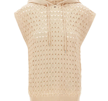 Maglia smanicata con cappuccio 171688 052 KANGRA 