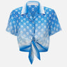 Camicia corta in seta con nodo WSS26SH266 01 CASABLANCA 