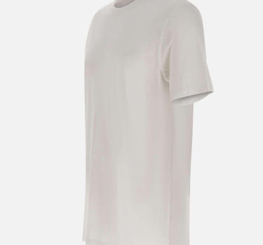 T-shirt in cotone slub-yarn con dettaglio logo 50508243 100 BOSS 