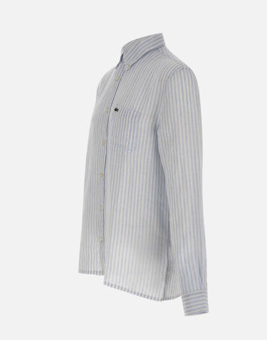 Camicia di lino a righe CH6985 29I LACOSTE 