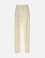 Pantalone a gamba larga 1226WTR002857P IVORY VICTORIA BECKHAM 