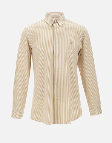 Camicia in popeline stretch a righe 710929346 502 POLO RALPH LAUREN 