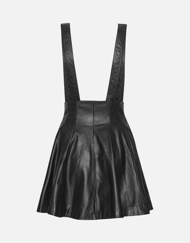 Gonna in pelle abbottonata 115132 100 ROTATE BIRGER CHRISTENSEN 