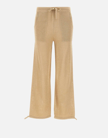 Pantaloni jogger in misto viscosa e lurex 197215 006 KANGRA 