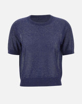Maglia a maniche corte con micro paillettes 390021 809 KANGRA 