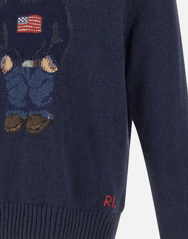 Maglia Polo Bear in lino e cotone 710946137 001 POLO RALPH LAUREN 