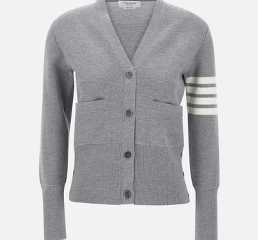 Cardigan in lana merino con scollo a V FKC207A 00014055 THOM BROWNE 