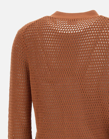 Cardigan "jacquard" in cotone K34231 36 SUN68 