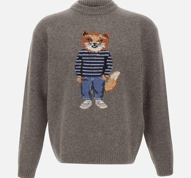 "Dressed fox intarsia woll jumper" PM00806KH0002 H170 MAISON KITSUNE' 