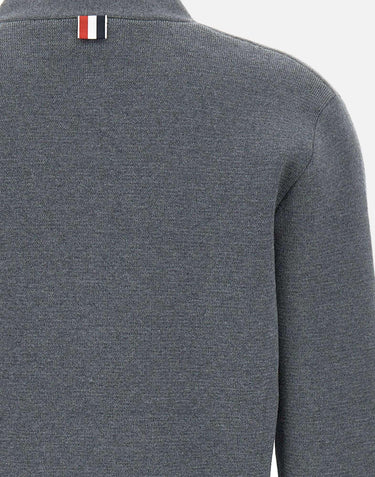 Cardigan in lana merino con scollo a V FKC207A 00014035 THOM BROWNE 