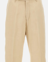 Pantaloni in lino a vestibilità affusolata M1R921ZV01427 07 PAUL SMITH 