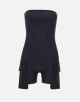 "Tech Jersey Cargo Bodysuit" 126JCB050PA0043 BLACK COURREGES 