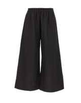 Pantaloni palazzo in lino W01340881 BLACK MAURIZIO MYKONOS 