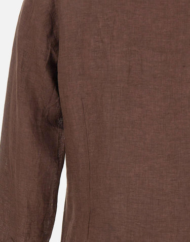 Camicia in lino NSFR2P0154115U 0004 BARBA 